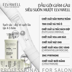 Dầu Xả Giảm Gàu Siêu Suôn Mượt Elvawell 500ml - 1000ml