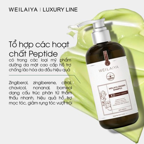 Dầu Gội Gừng Thảo Mộc Weilaiya Luxury Chai 420ml