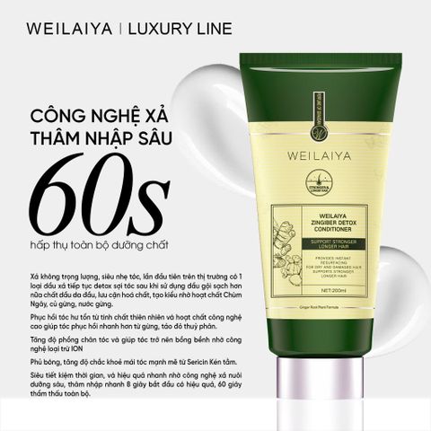 Dầu Xả Weilaiya Luxury Zingiber Detox Shampoo Chai 200ml