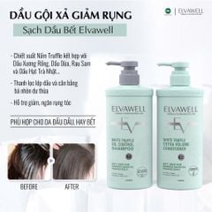 Dầu Xả Giảm Rụng Tóc Sạch Dầu Bết Elvawell 500ml - 1000ml
