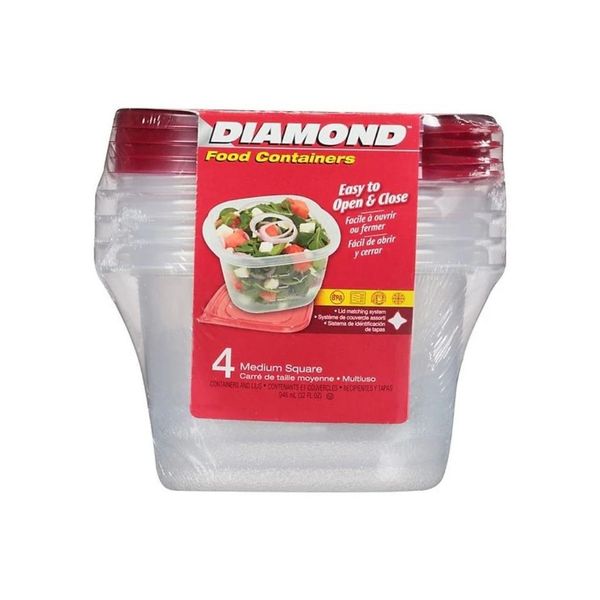 Hộp đựng TP Diamond Medium Square 946ml(6x4cái)