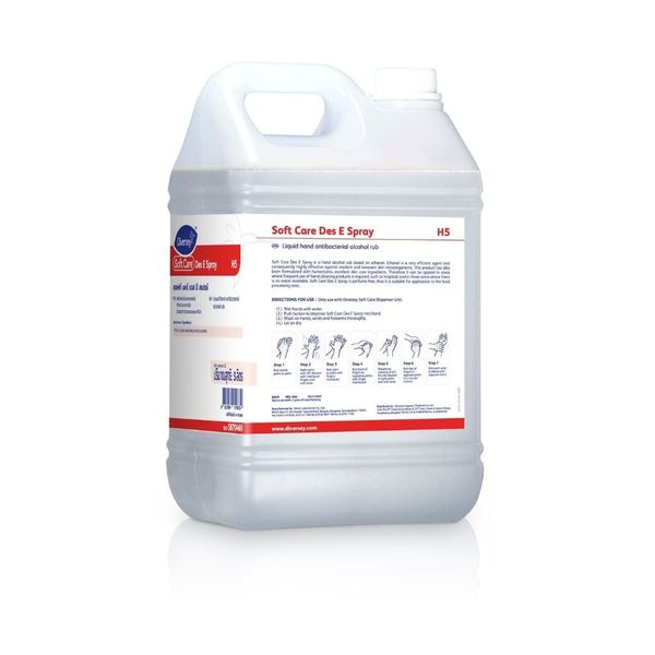 Nước rửa tay diệt khuẩn Soft Care DES E Spray H5 (74% Alcohol) 2x5L