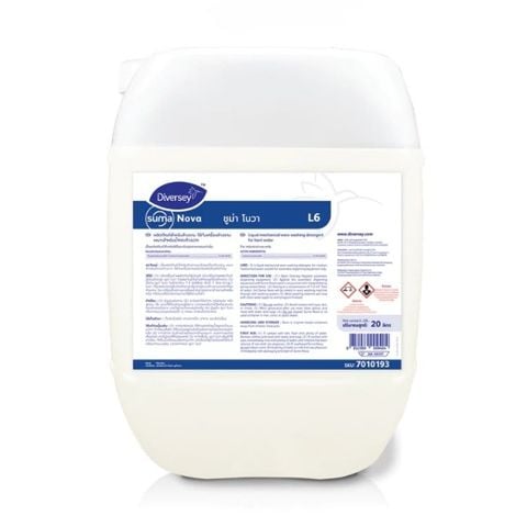 Hoá chất tẩy rửa SUMA NOVA L6 5L dùng cho máy rửa chén