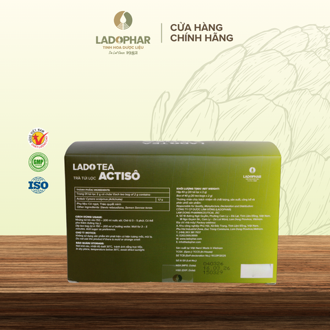 LADO TEA TRÀ TÚI LỌC ACTISÔ