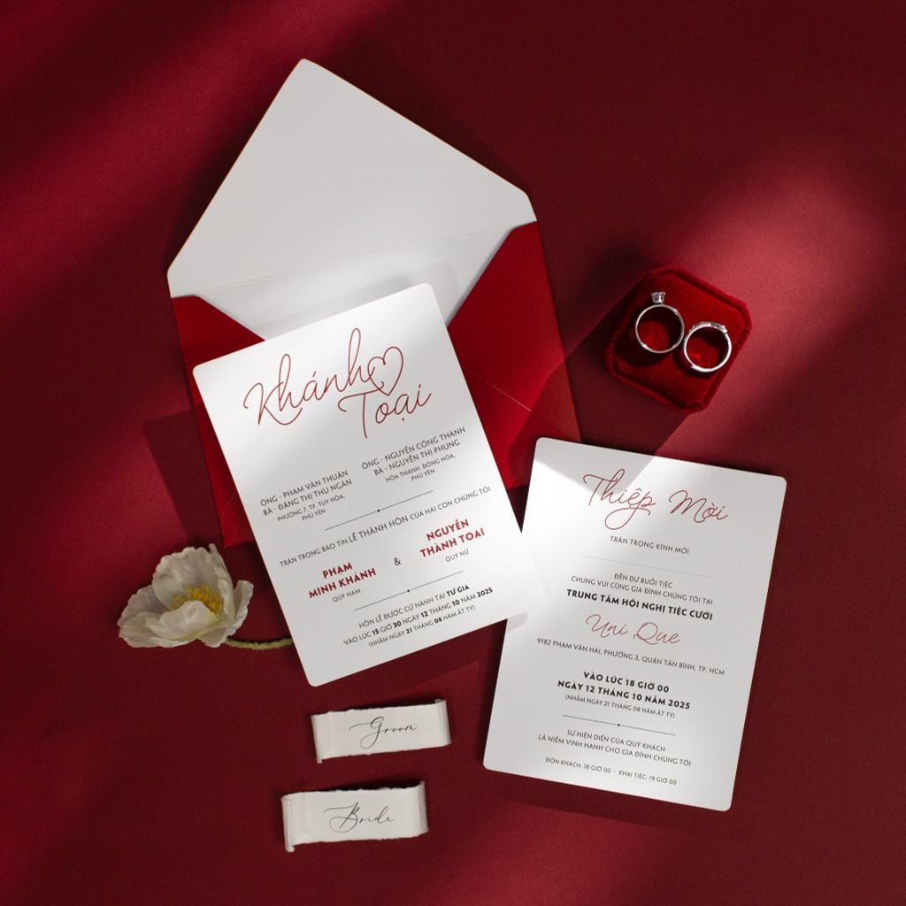 Thiệp Cưới Khánh Toại Nét Chữ Nên Duyên - CS50