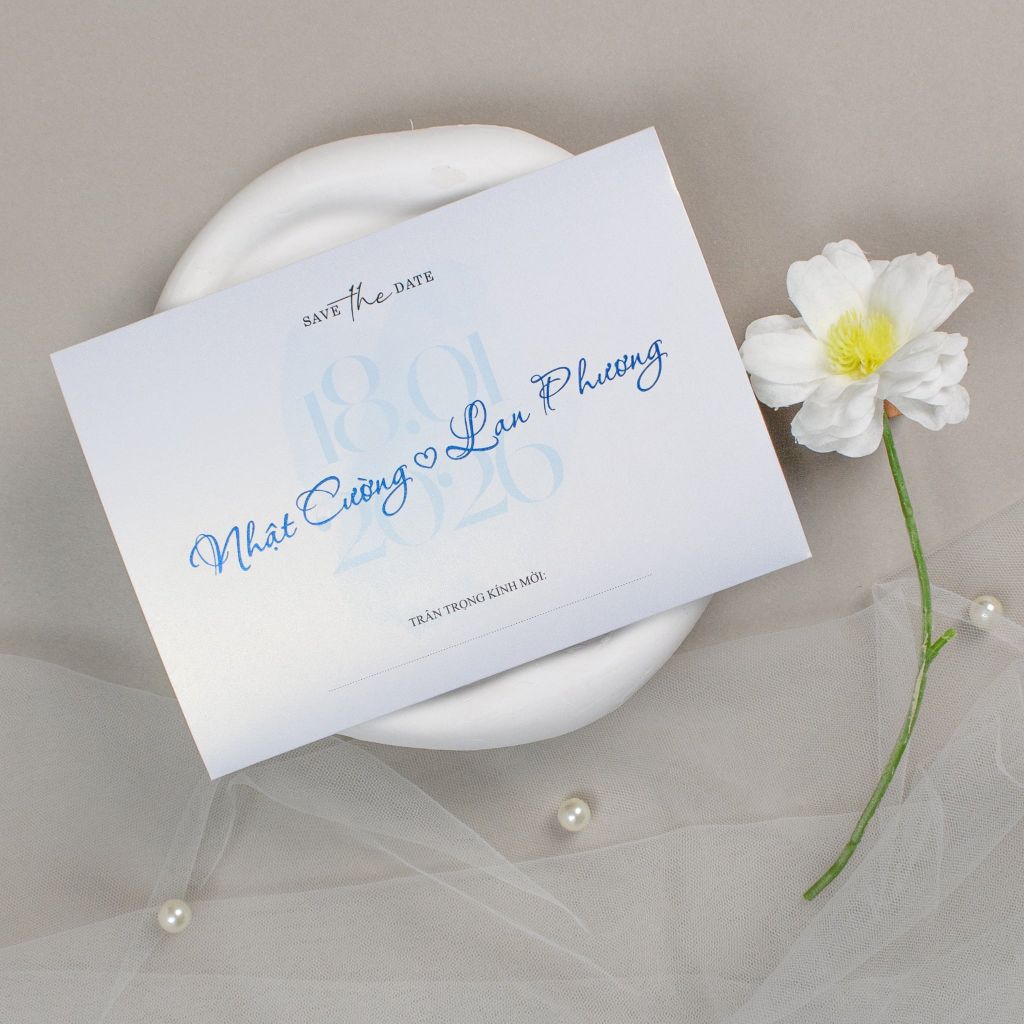 Thiệp Cưới Chibi Pastel Lời Ngỏ Tình Yêu Chân Thành - TILA-D TK07