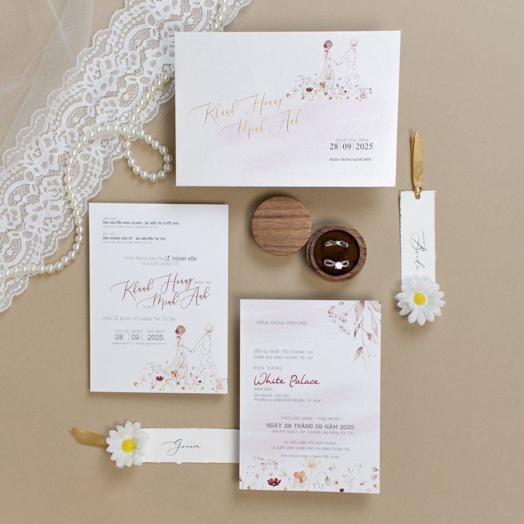 Thiệp cưới Cùng Anh Đi Khắp Thế Gian - TL-C010