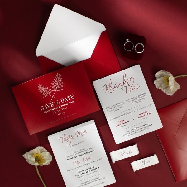 Thiệp Cưới Khánh Toại Nét Chữ Nên Duyên - CS50