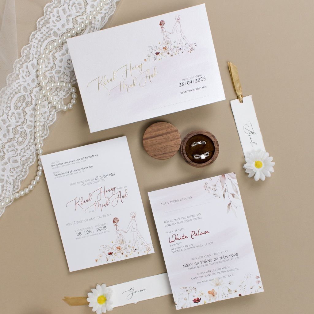 Thiệp cưới Cùng Anh Đi Khắp Thế Gian - TL-C010