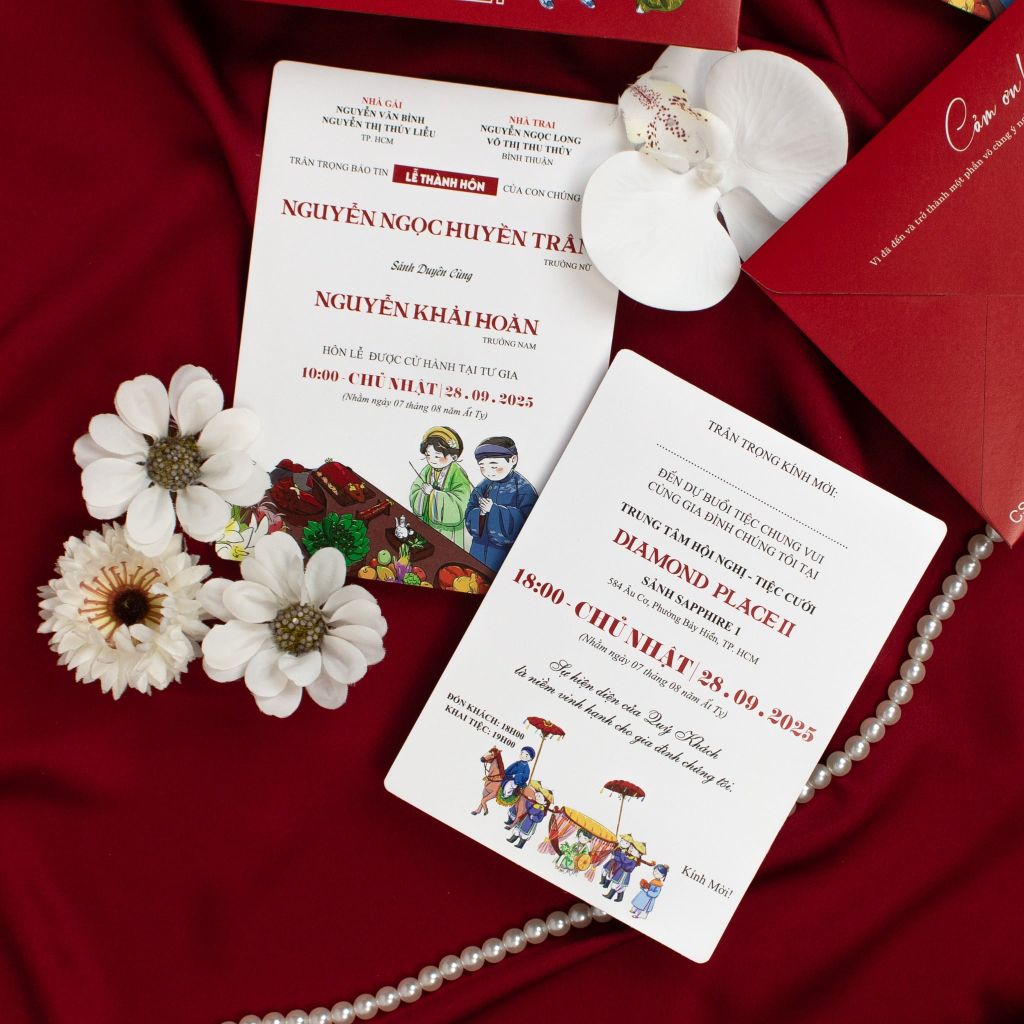 Thiệp Cưới Chibi Việt Phục - CS142