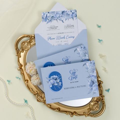 Thiệp Cưới Blue Romance - CS136-X
