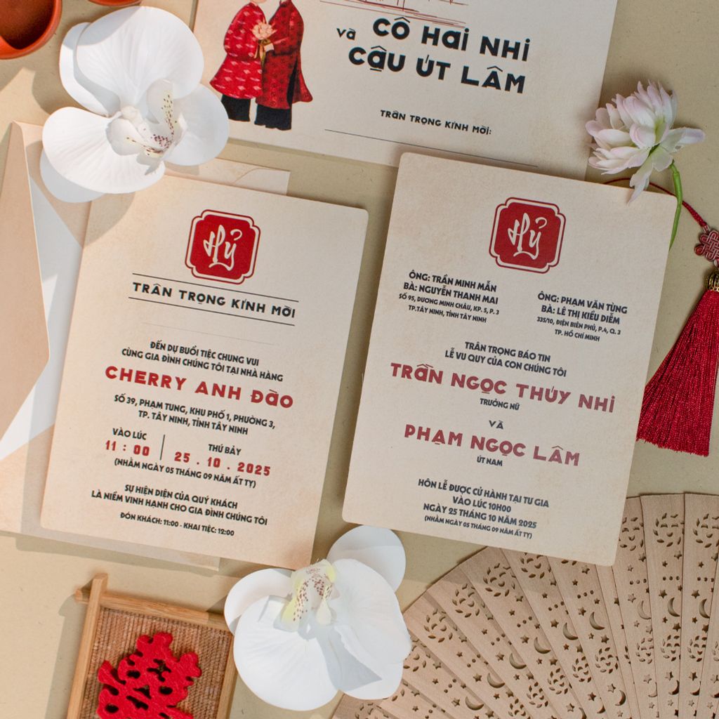 Thiệp Cưới Sài Gòn Xưa Chạm Vào Ký Ức Thập Niên 70 - CS202