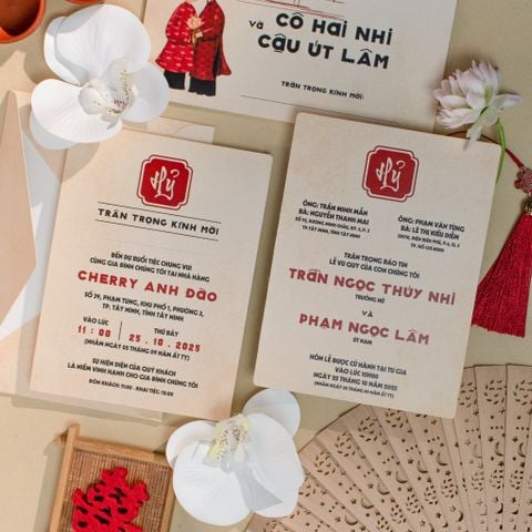 Thiệp Cưới Sài Gòn Xưa Chạm Vào Ký Ức Thập Niên 70 - CS202