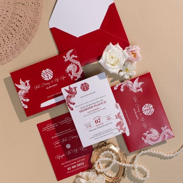 Thiệp Cưới Long Phụng Sum Vầy - CS141