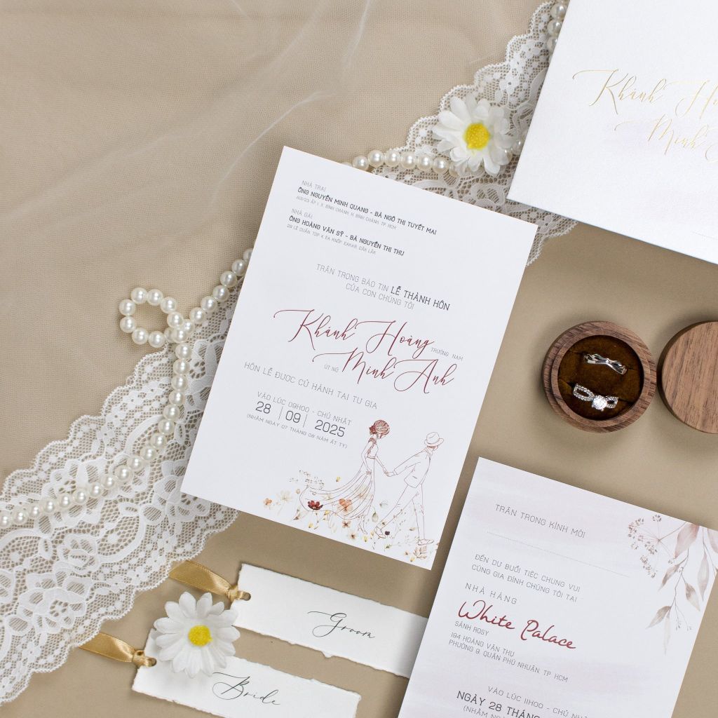 Thiệp cưới Cùng Anh Đi Khắp Thế Gian - TL-C010