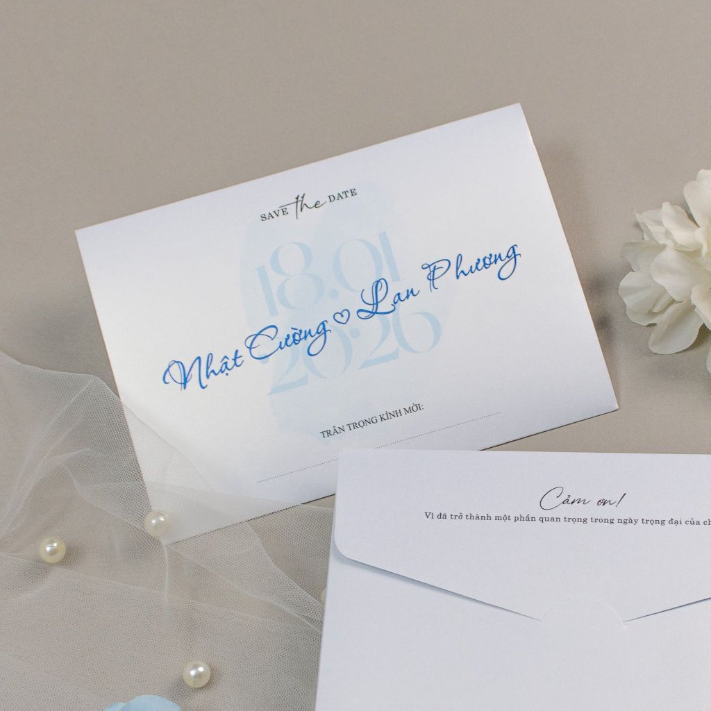 Thiệp Cưới Chibi Pastel Lời Ngỏ Tình Yêu Chân Thành - TILA-D TK07