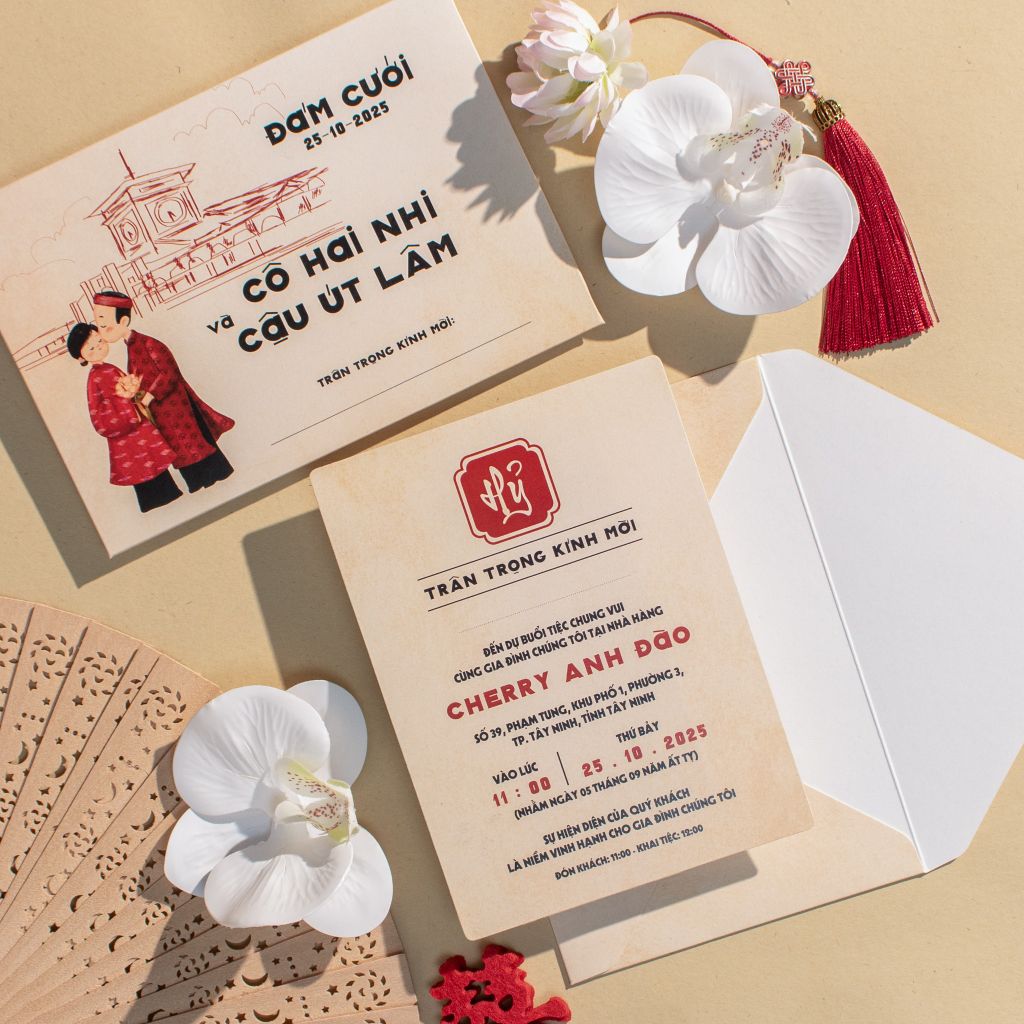 Thiệp Cưới Sài Gòn Xưa Chạm Vào Ký Ức Thập Niên 70 - CS202