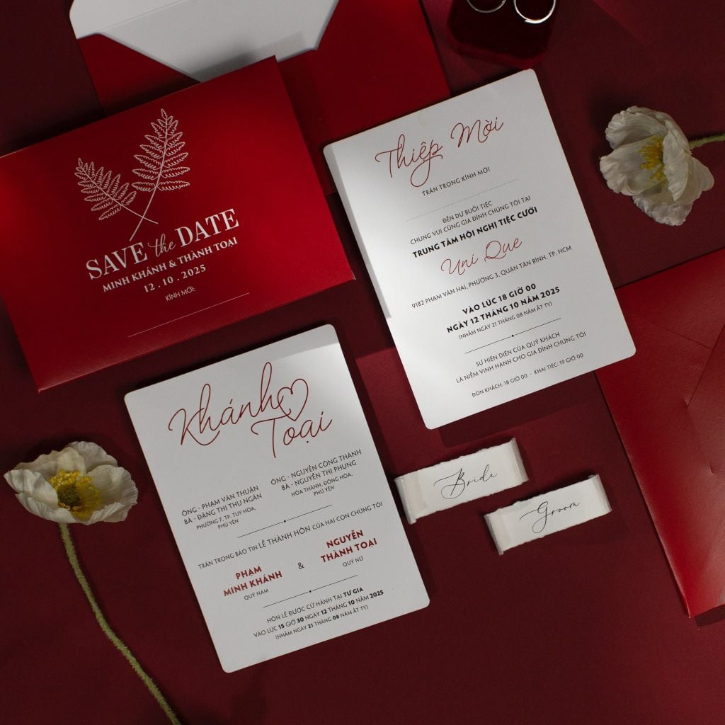 Thiệp Cưới Khánh Toại Nét Chữ Nên Duyên - CS50