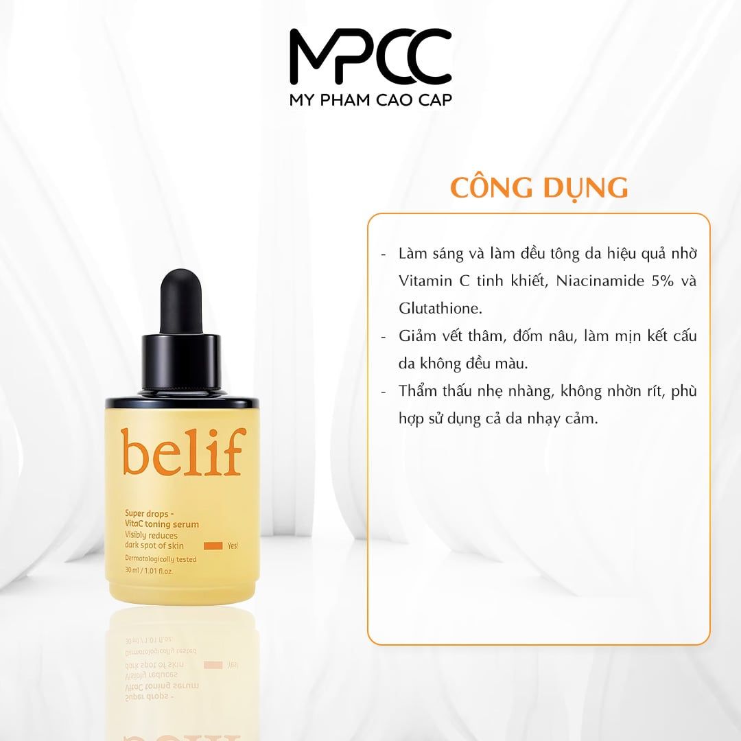  Belif Super Drops Vita C Toning Serum 30 ml 