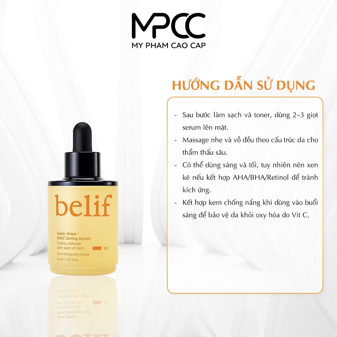  Belif Super Drops Vita C Toning Serum 30 ml 