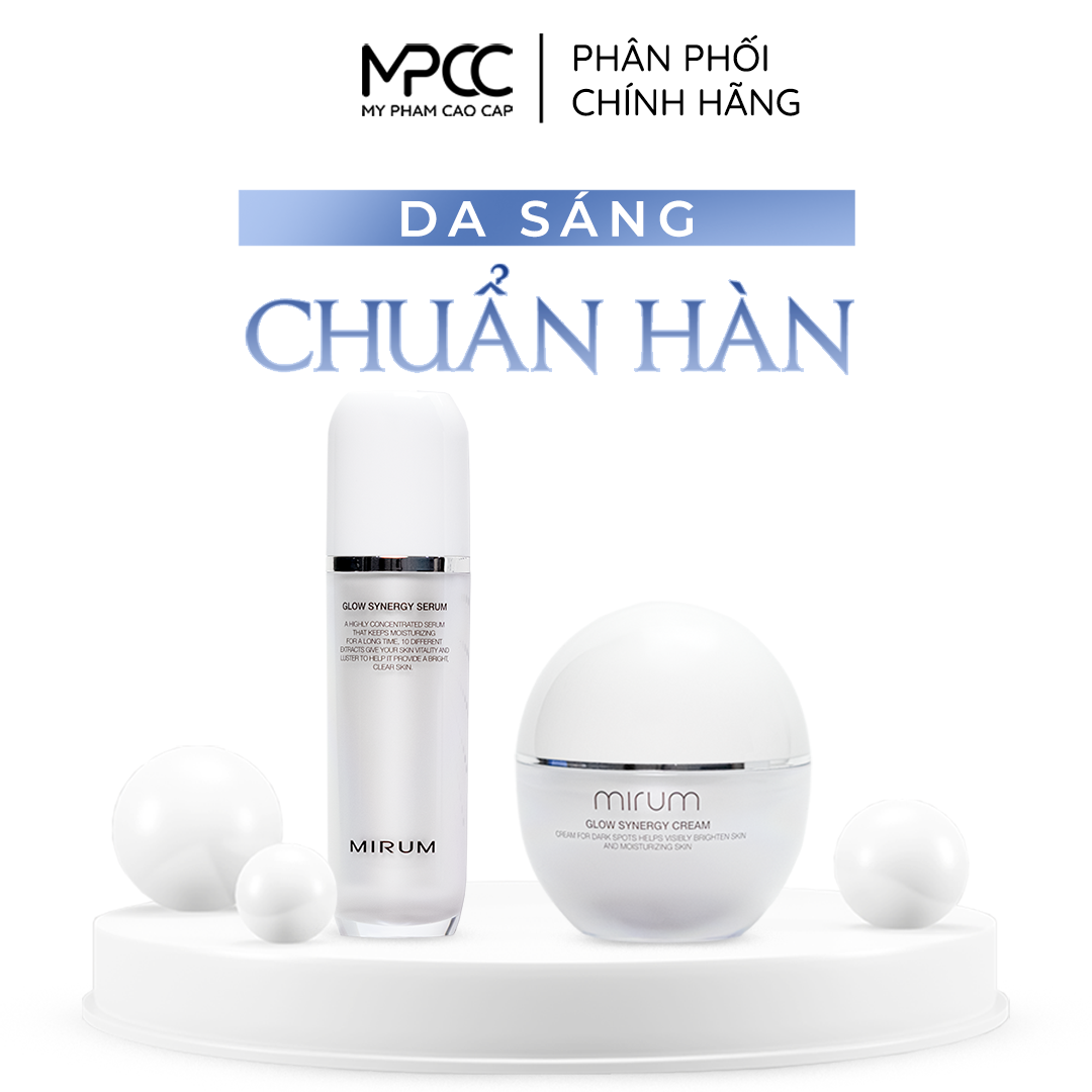  Combo Dưỡng Trắng & Mờ Nám Mirum Glow Synergy 