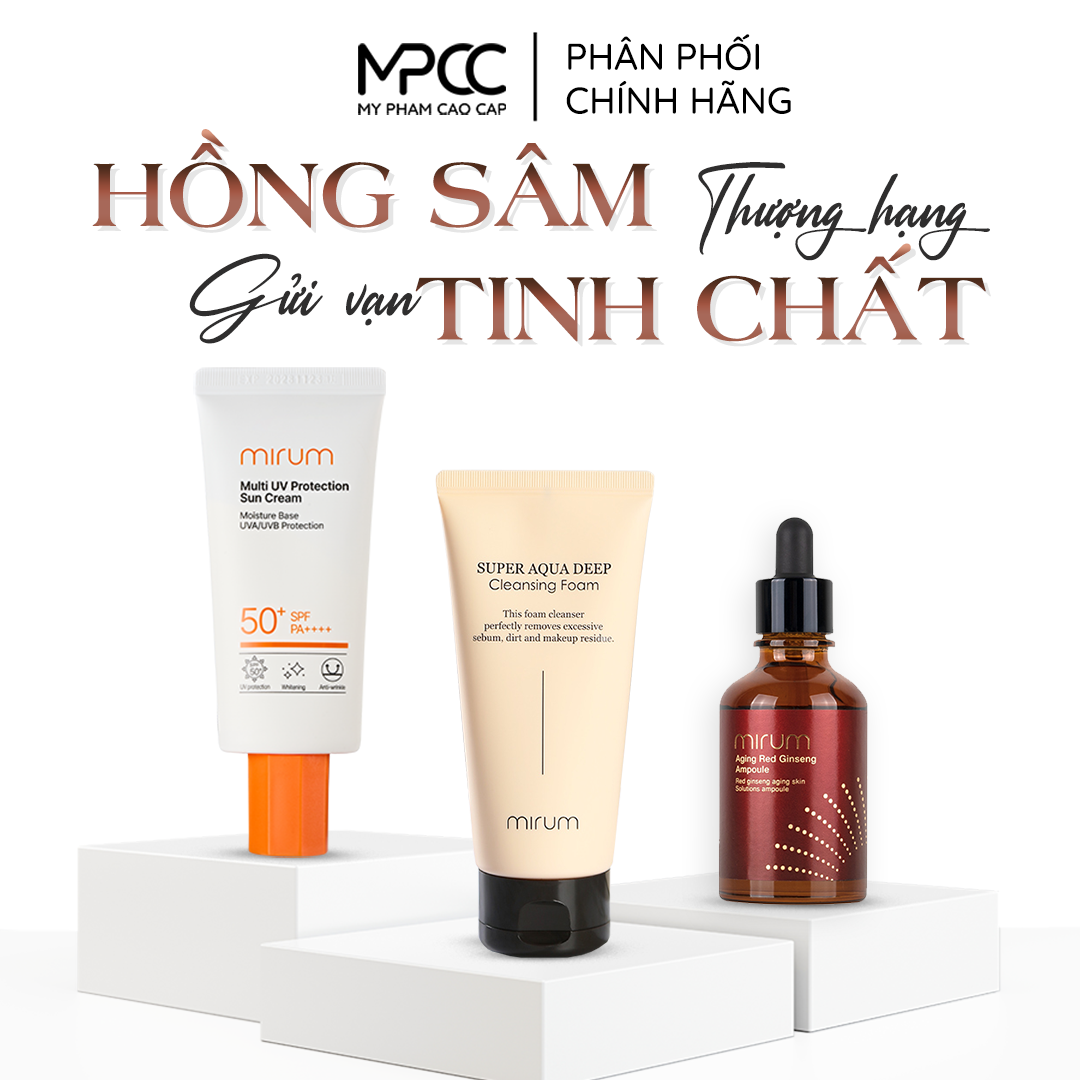  Combo làm sạch sâu, chống nắng, ngừa lão hóa 