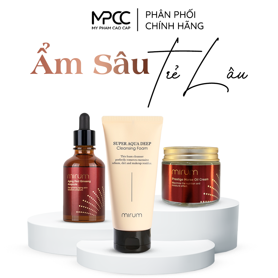  Combo siêu dưỡng ẩm, trẻ hóa da Mirum 