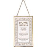  English House Blessing for Hanging Glass – 13X21CM 
