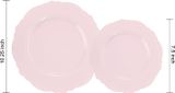  Pink Plastic Plates 7.5inc 