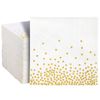  White Napkins Gold Dot 10 pack 