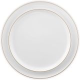  White With Gold Rim Plates 7.5inc 