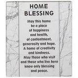  Glass hanging- English house blessing, 16x19 cm 