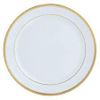  White with Gold Rim Plastic plates 7.5 inch 