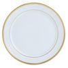  White with Gold Rim Plastic plates 10 inc 