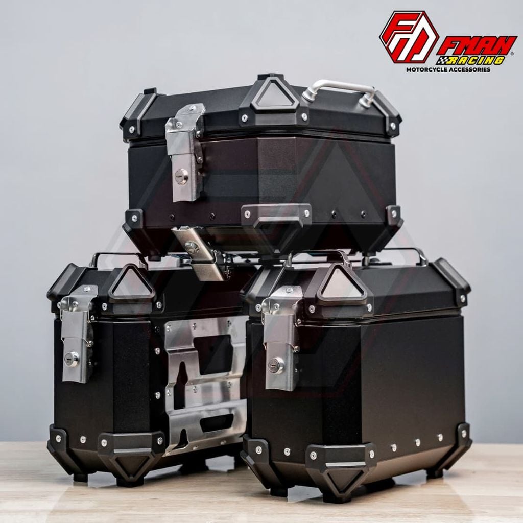 Bộ 3 thùng nhôm MINI Universal 18L – Gắn mọi xe