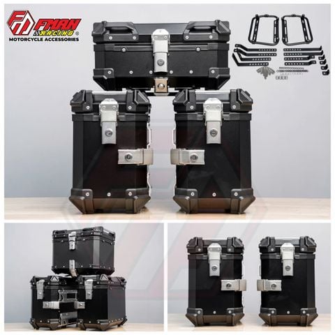 Bộ thùng nhôm hông Universal 28L – Gắn mọi xe