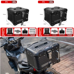 Thùng nhôm MOTOFACE T1 chính hãng 40L - 45L