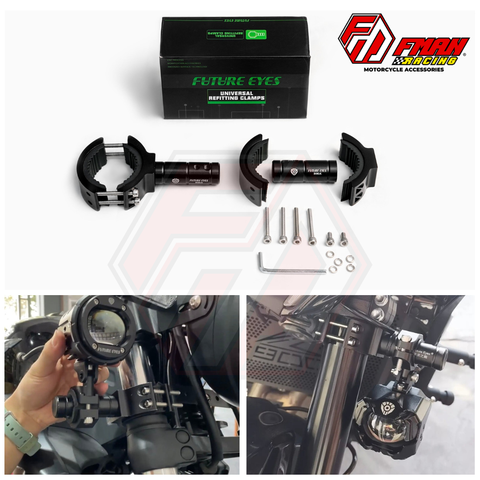 Pat bắt đèn trợ sáng ty phuộc Future Eyes CNC chính hãng