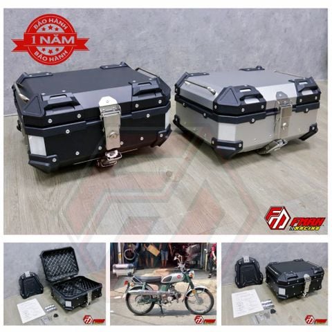 Thùng nhôm lùn 25L FMAN – Bản mini 2 ổ khóa