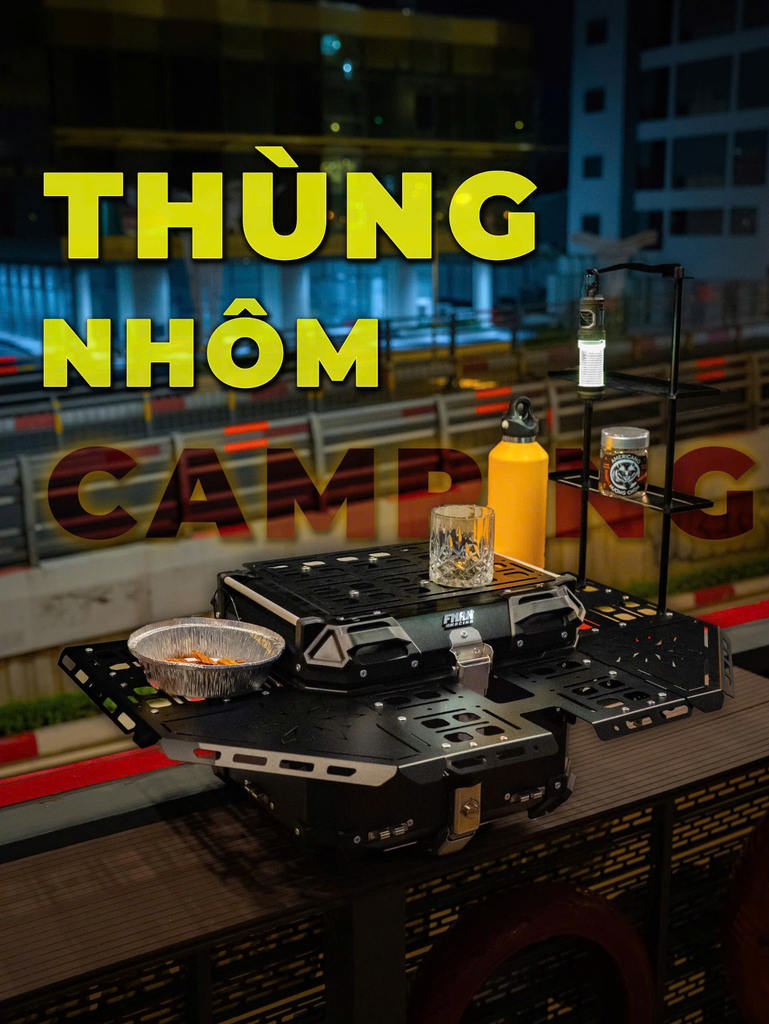 Thùng nhôm Camping FMAN bản full phụ kiện