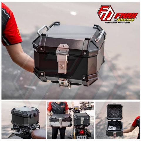 Thùng nhôm mini 18L gắn baga sau xe máy