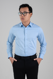  Áo sơ mi nam dài tay xanh không túi GENTITI By Thái Tuấn - 1C803HAKT005 