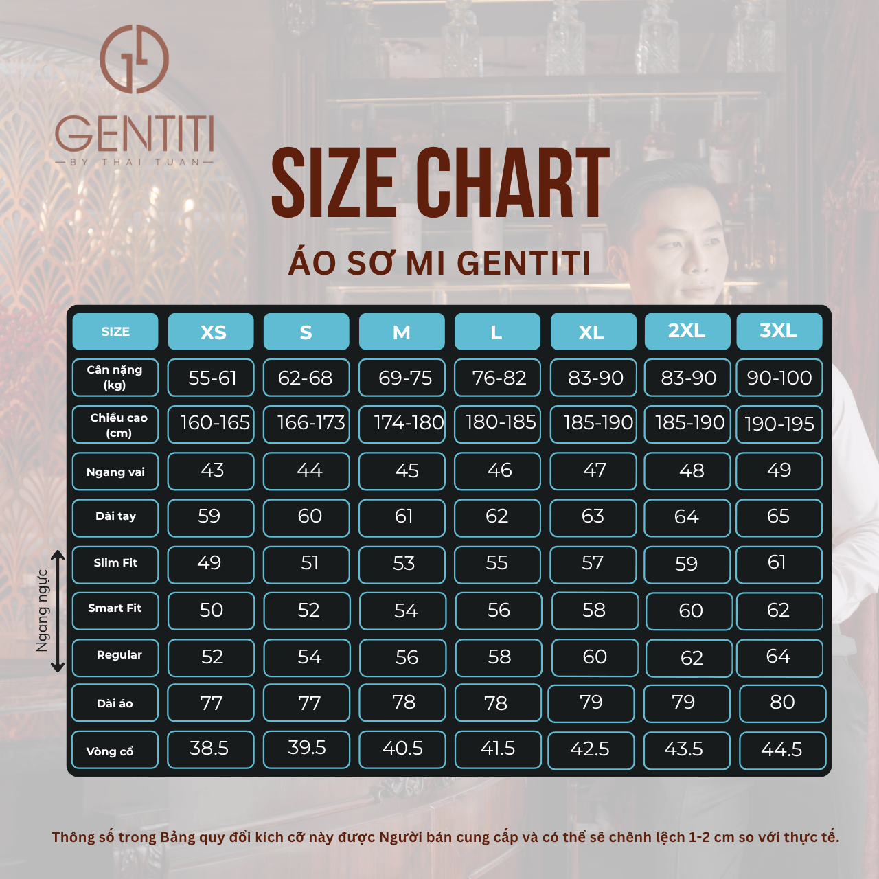  Áo Sơ Mi Nam Trơn Tay Dài Màu Xanh Nhạt - GenTiTi 1C702 