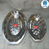  Khay inox ăn lẩu cá có quai và không quai 