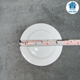  [SHIP HOẢ TỐC HN] Đĩa sứ tròn trắng 6,7,8,9,10 Long Hầu LOHACO 