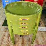  [SHIP HOẢ TỐC HN] Bàn trà chanh tròn nhựa Song Long 