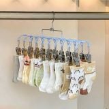  Móc vòm 20 kẹp treo quần áo, tất tai chống trượt chống bay 