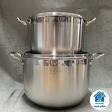  Nồi, xoong inox 3 đáy cao cấp luộc gà size 26,28,30,32,36 cm Five Star 