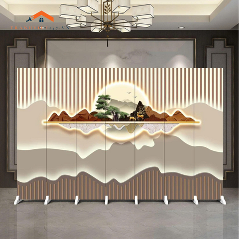 Bình Phong Hoa Anh Đào Nhật Bản – Vách Ngăn Trang Trí Phong Cách Shoji Thanh Lịch