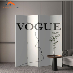 Bộ 4 tấm vách ngăn hoạ tiết đương đại in 2 mặt sắc nét -Tranhviet